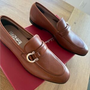 Salvatore Ferragamo - New Men’s tweed leather Apron loafers